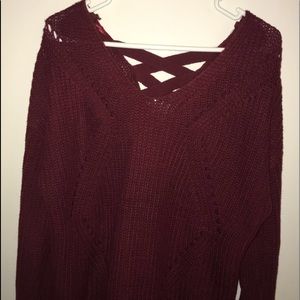 Crossed sweater